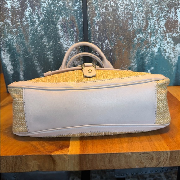 Cole Haan Vintage Late 1990s Woven Straw Satchel - Picture 14 of 16